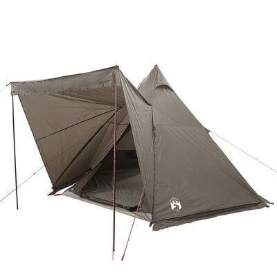 vidaXL Tente familiale tipi 6 personnes marron imperméable