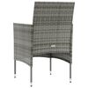 vidaXL Salon de jardin 16 pcs avec coussins R&eacute;sine tress&eacute;e Gris