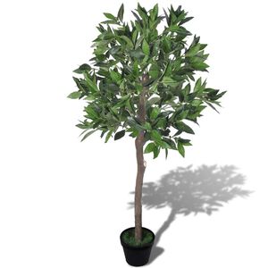 vidaXL Laurier artificiel avec Pot 120 cm