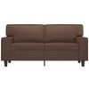 vidaXL Canap&eacute; &agrave; 2 places Marron 120 cm Similicuir