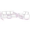 vidaXL Ensemble de canap&eacute;s 2 pcs marron tissu
