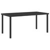 vidaXL Ensemble de salle à manger pour jardin 5 pcs Noir polyrotin