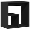 vidaXL Table d'appoint Noir 50x30x50 cm Bois d'ing&eacute;nierie