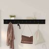 vidaXL Porte-manteau mural Ch&ecirc;ne noir 100 x 10,5 x 10,5 cm