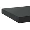 vidaXL &Eacute;tag&egrave;res murales 2 pcs 75x23,5x3 cm noir acier inoxydable