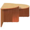 vidaXL Table basse 2 pcs Brun cire Bois massif en pin