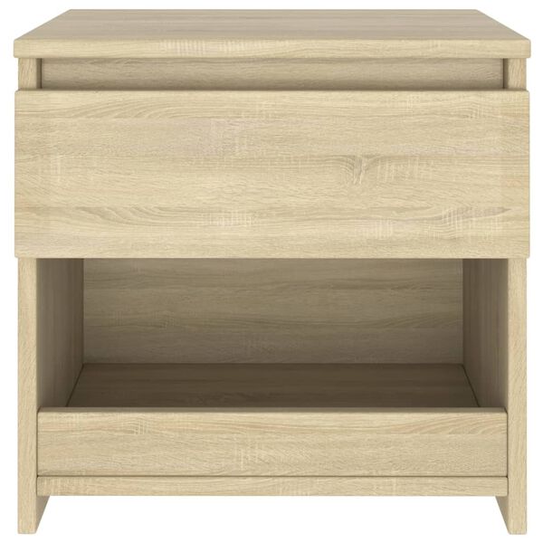 vidaXL Table de chevet Ch&ecirc;ne sonoma 40x30x39 cm Agglom&eacute;r&eacute;