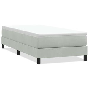 vidaXL Sommier &agrave; lattes de lit sans matelas gris clair 80x220 cm