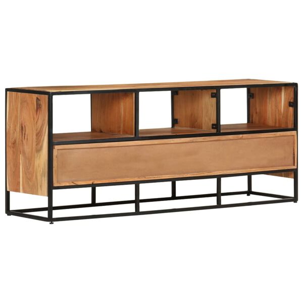 vidaXL Meuble TV 110x30x45 cm Bois d'acacia massif