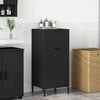 vidaXL Cabinet de salle de bain avec tiroir Noir 39,5 x 36 x 88 cm