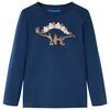 T-shirt enfants &agrave; manches longues bleu marine 128