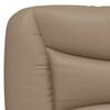 vidaXL Coussin de t&ecirc;te de lit Hvar cappuccino 80 cm similicuir