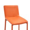 vidaXL Ensemble de bar 3 pcs Similicuir Orange