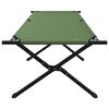 vidaXL Lit de camping pliant Vert 210 x 80 x 46 cm Tissu Oxford