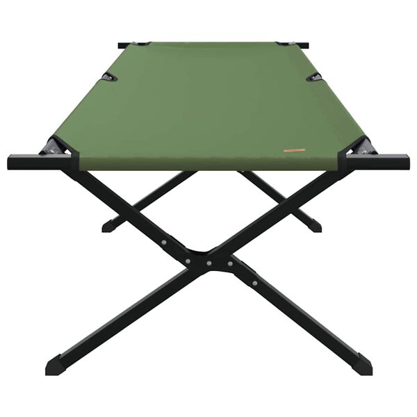 vidaXL Lit de camping pliant Vert 210 x 80 x 46 cm Tissu Oxford