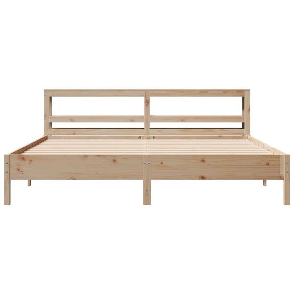 vidaXL Cadre de lit sans matelas 180x200 cm bois massif de pin