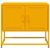 vidaXL Meuble TV jaune moutarde 68,5x39x60,5 cm acier
