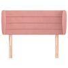 vidaXL T&ecirc;te de lit avec oreilles Rose 103x23x78/88 cm Velours