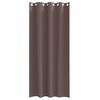 vidaXL Rideaux occultants avec anneaux 2 pcs Marron fonc&eacute; 260 x 140 cm