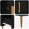 vidaXL Haut Armoire Ch&ecirc;ne noir 69,5 x 31 x 115 cm Bois d'ing&eacute;nierie