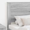 vidaXL T&ecirc;te de lit Gris Sonoma 75 cm Bois d'ing&eacute;nierie