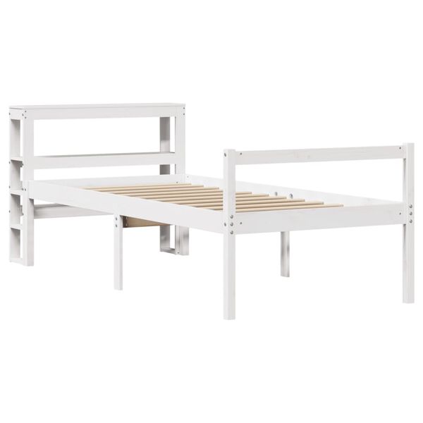 vidaXL Lit pour personne &acirc;g&eacute;e avec t&ecirc;te de lit sans matelas 90x190 cm