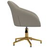 vidaXL Chaises pivotantes &agrave; manger lot de 2 gris clair velours