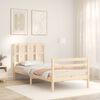 vidaXL Cadre de lit sans matelas 100x200 cm bois massif