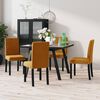 vidaXL Chaises &agrave; manger lot de 4 marron velours