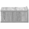 vidaXL Tables de chevet flottantes 2 pcs Sonoma gris 40x30x15 cm