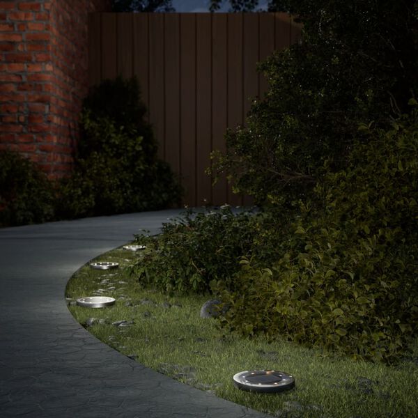 vidaXL Lampes solaires de sol et piquets de sol ext&eacute;rieur 12 pcs