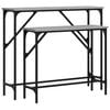 vidaXL Tables console 2 pcs sonoma gris bois d'ing&eacute;nierie