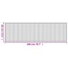 vidaXL Tapis rectangulaire marron 60x200 cm bambou