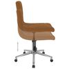vidaXL Chaises pivotantes &agrave; manger lot de 2 Marron Velours