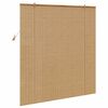 vidaXL Store enrouleur avec des rideaux Marron 140 x 160 cm Bambou