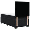 vidaXL Sommier &agrave; lattes de lit avec matelas Noir 90x200 cm Velours