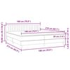 vidaXL Sommier &agrave; lattes de lit avec matelas rose 180x210 cm velours