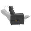 vidaXL Fauteuil de massage Anthracite Similicuir