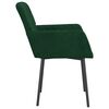 vidaXL Chaises à manger lot de 2 Vert foncé Velours