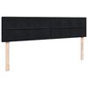 VidaXL Cadre de lit ottoman avec matelas noir 200x200 cm velours