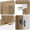 vidaXL Ensemble meuble TV 4 pcs Ch&ecirc;ne artisanal Bois d'ing&eacute;nierie
