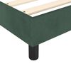 vidaXL Sommier &agrave; lattes de lit et matelas Vert fonc&eacute; 200x200cm Velours