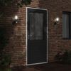 vidaXL Appliques murales d'ext&eacute;rieur et capteurs 2pcs acier inoxydable