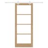 vidaXL Porte coulissante Naturel 86 x 211 cm