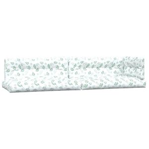 vidaXL Coussins de palette lot de 5 motif de feuilles tissu