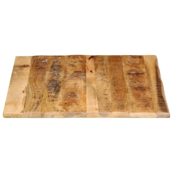 vidaXL Dessus de table 100x80x3,8cm bord vif bois massif manguier brut
