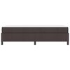 vidaXL Lit &agrave; ressorts Marron fonc&eacute; 90 x 200 cm tissu