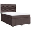vidaXL Sommier &agrave; lattes de lit avec matelas Marron fonc&eacute; 160x200 cm