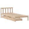 vidaXL Cadre de lit sans matelas 100x200 cm bois massif de pin