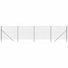 vidaXL Cl&ocirc;ture en treillis m&eacute;tallique anthracite 2,2x10 m